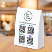 Plaque De Table Venmo Zelle PayPal CashApp Scannez pour payer Code