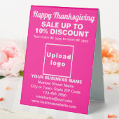 Plaque De Table Vente d'action de grâces d'entreprise sur panneau  (In SItu (Mariage))