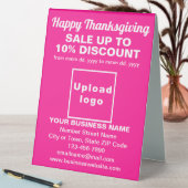 Plaque De Table Vente d'action de grâces d'entreprise sur panneau  (En SItu (Tableau))