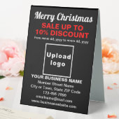 Plaque De Table Vente de Noël d'affaires sur une table noire (In SItu (Mariage))