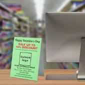 Plaque De Table Vente de Saint-Valentin en entreprise sur panneau 