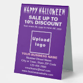 Plaque De Table Vente d'Halloween d'affaires sur panneau de table (Recto)