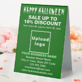 Plaque De Table Vente d'Halloween d'affaires sur panneau vert (In SItu (Mariage))