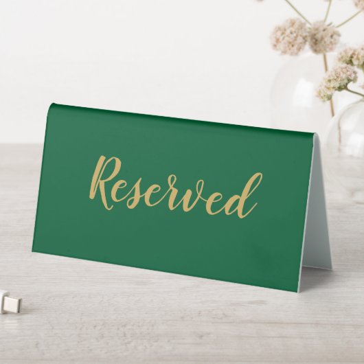 Plaque De Table Vert et Or (En SItu (Tableau))