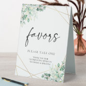 Plaque De Table Vert Eucalyptus Géométrique Mariage Faveurs (En SItu (Tableau))