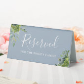 Plaque De Table Vert Floral Dusty Blue Mariage Réservé (In SItu (Mariage))