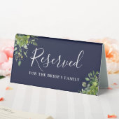 Plaque De Table Vert Floral Marine Bleu Mariage Réservé (In SItu (Mariage))