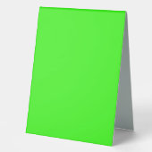 Plaque De Table Vert Néon Couleur Uni | Classique (Recto)