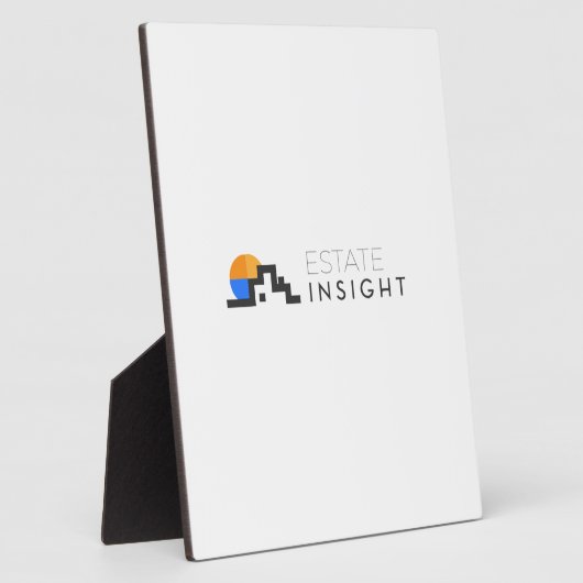 Plaque de table verticale avec Easel (Côté)