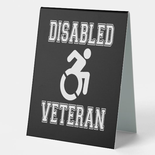 Plaque De Table Vétérinaire handicapé (Recto)
