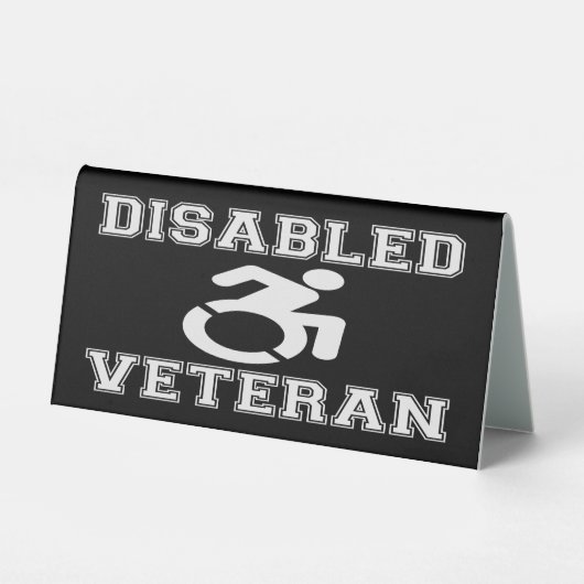 Plaque De Table Vétérinaire handicapé (Recto)