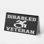 Plaque De Table Vétérinaire handicapé (Verso)