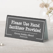 Plaque De Table Veuillez utiliser le panneau de tente de la table (En SItu (Tableau))