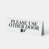 Plaque De Table Veuillez utiliser un autre logo do-it-yourself doi (Recto)