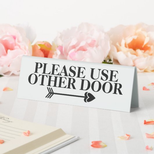 Plaque De Table Veuillez utiliser une autre flèche pointant do-it- (In SItu (Mariage))