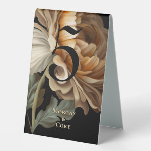 Plaque De Table Vieux Monde Peint Fleur Mariage
