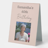 Plaque De Table Vin de la perfection 60e anniversaire (Recto)