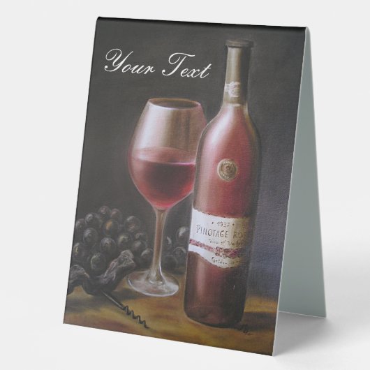 Plaque De Table Vin rouge (Recto)