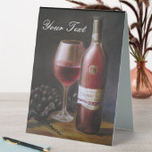 Plaque De Table Vin rouge (En SItu (Tableau))