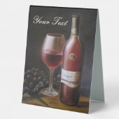 Plaque De Table Vin rouge (Verso)