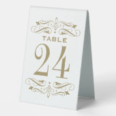 Plaque De Table Vintage blanc d'antiquité Mariage (Verso)