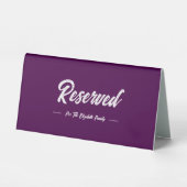 Plaque De Table Violet (Recto)