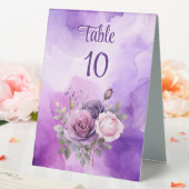 Plaque De Table Violet Rose Rose Alcool Garden Numéro de table (In SItu (Mariage))