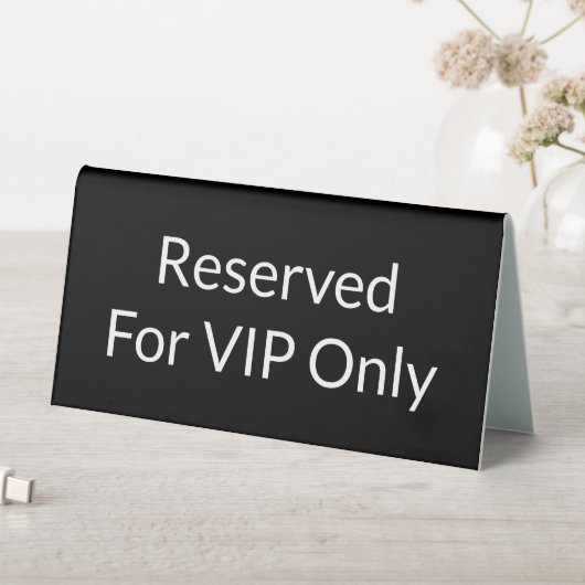 Plaque De Table VIP réservé (En SItu (Tableau))