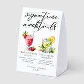 Plaque De Table Virgin Strawberry Daiquiri Mint Julep Mocktails (Verso)