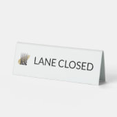 Plaque De Table Voie de logo simple White Business fermée (Recto)