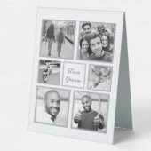 Plaque De Table VOS PHOTOS deviennent B & W sur mesure (Verso)