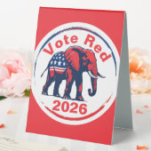 Plaque De Table Vote Red 2026 (In SItu (Mariage))