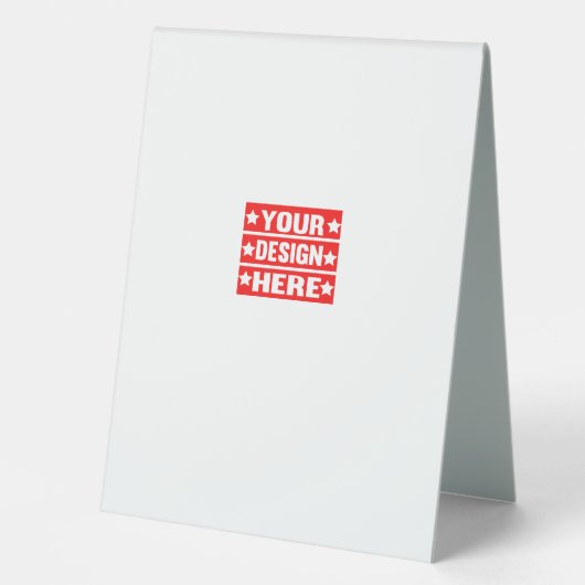 Plaque De Table Votre conception ici personnalisée (Recto)