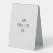 Plaque De Table Votre conception personnalisée - (Recto)