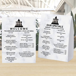 Plaque De Table Votre logo Marbre 5x7 Promotion Liste Double Colon