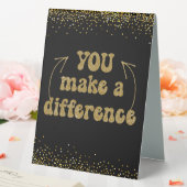 Plaque De Table Vous faites une différence (In SItu (Mariage))