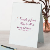 Plaque De Table Voyager douche nuptiale ajouter nom date de manque (En SItu (Tableau))