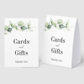 Plaque De Table Watercolor Eucalyptus 15th Birthday Mis Quince (Recto/verso)