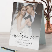 Plaque De Table Wedding Photo Welcome Sign (En SItu (Tableau))