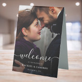 Plaque De Table Wedding Photo Welcome Sign
