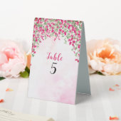 Plaque De Table Wedding shower forestier tropical des Bougainvilli (In SItu (Mariage))