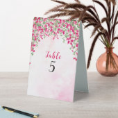 Plaque De Table Wedding shower forestier tropical des Bougainvilli (En SItu (Tableau))
