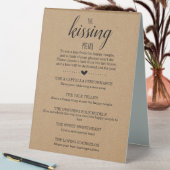 Plaque De Table Wedding shower Jeu Le Menu Baiser (En SItu (Tableau))