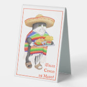Plaque De Table WENDELITO Cinco de Mayo Présentoir de table 4"x6" (Verso)