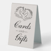 Plaque De Table Western Horse Rustic Elegant Wedding Cards & Gifts (Recto)