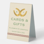 Plaque De Table Western Horseshoe Mariage (Recto)