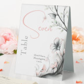 Plaque De Table Whimsical Delicate Blush Floral Branch  (In SItu (Mariage))