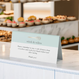 Plaque De Table Whisk Mint & Gold Salle de petit-déjeuner de séc