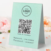 Plaque De Table WiFi Network Scan QR Code pour connecter Internet (In SItu (Mariage))