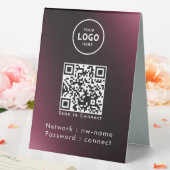 Plaque De Table WiFi Network Scan QR Code pour connecter Internet (In SItu (Mariage))